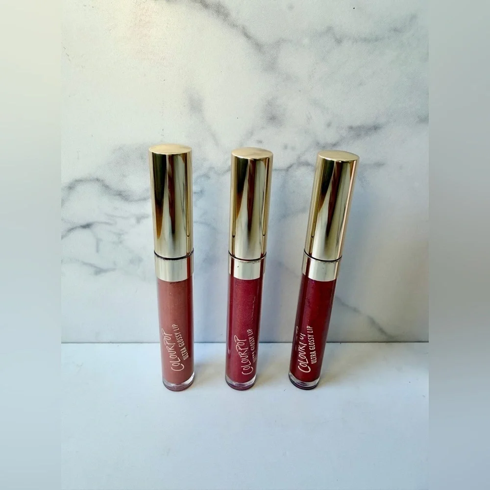 NEW IN BOX ColourPop “Feelin’ Fine” Ultra Glossy Lip Collection (Set of 3)